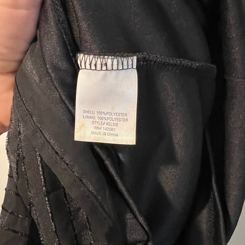 Francescas Mi Ami Kelsie Black Striped Tiered Ruffle Skort Romper NWT Small - Picture 8 of 15